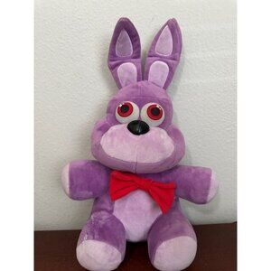 FNAF Scott Cawthon Five Nights at Freddys Purple Bonnie 15” Plush Rabbit 20 READ
